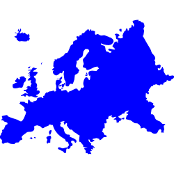 Europe framed SM blue